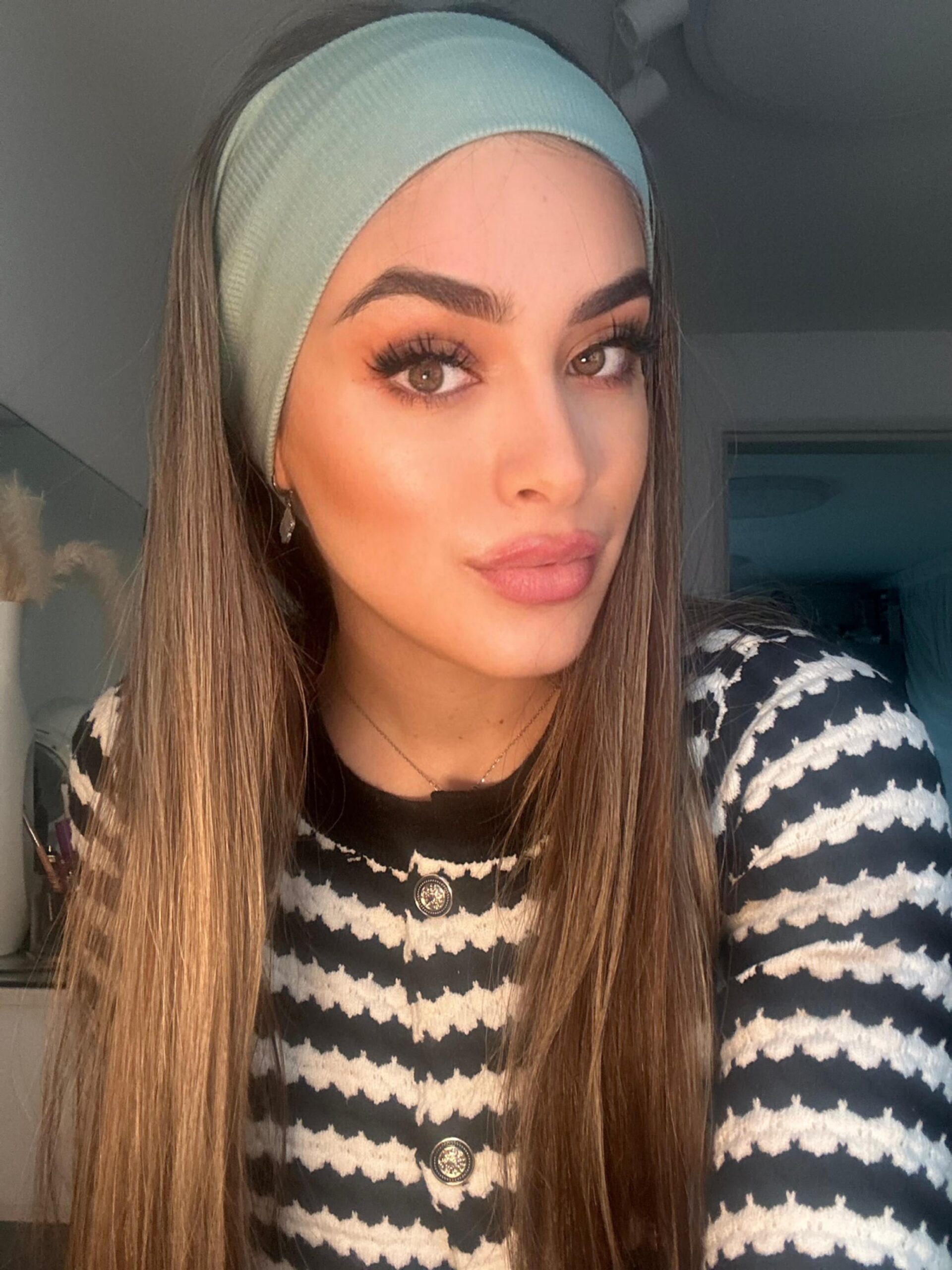 IMG_3700 סרט לראש ירוק מנטה – תמונה 1