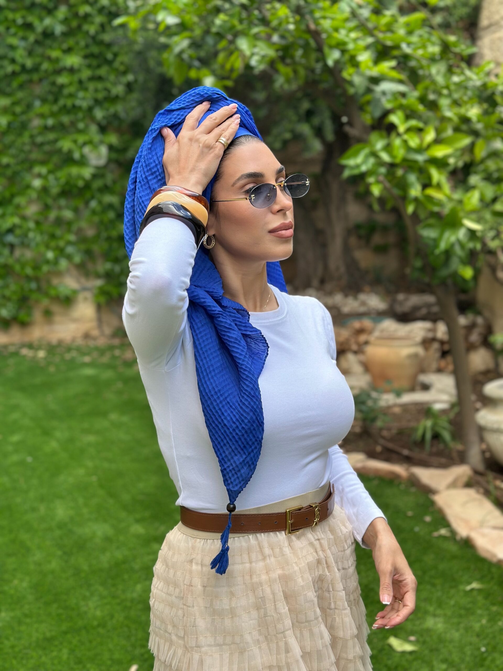 דגם קוביות כחול פרנז עץ