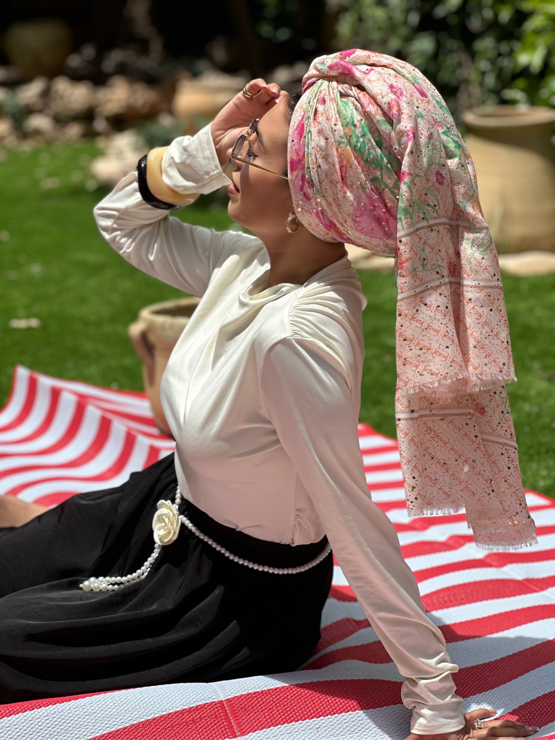 IMG_0713 מטפחת אביב כתום – תמונה 1