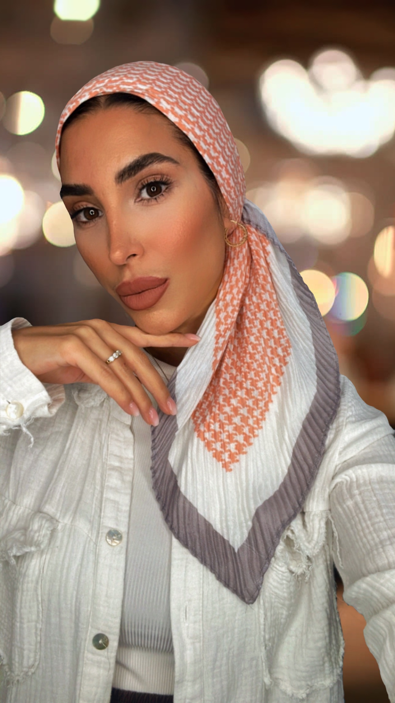 {"eId":"2590846144383706","CameraPosition":2} מטפחת פפיטה צבע אפרסק – תמונה 1