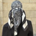 דגם משי מנומר שחור