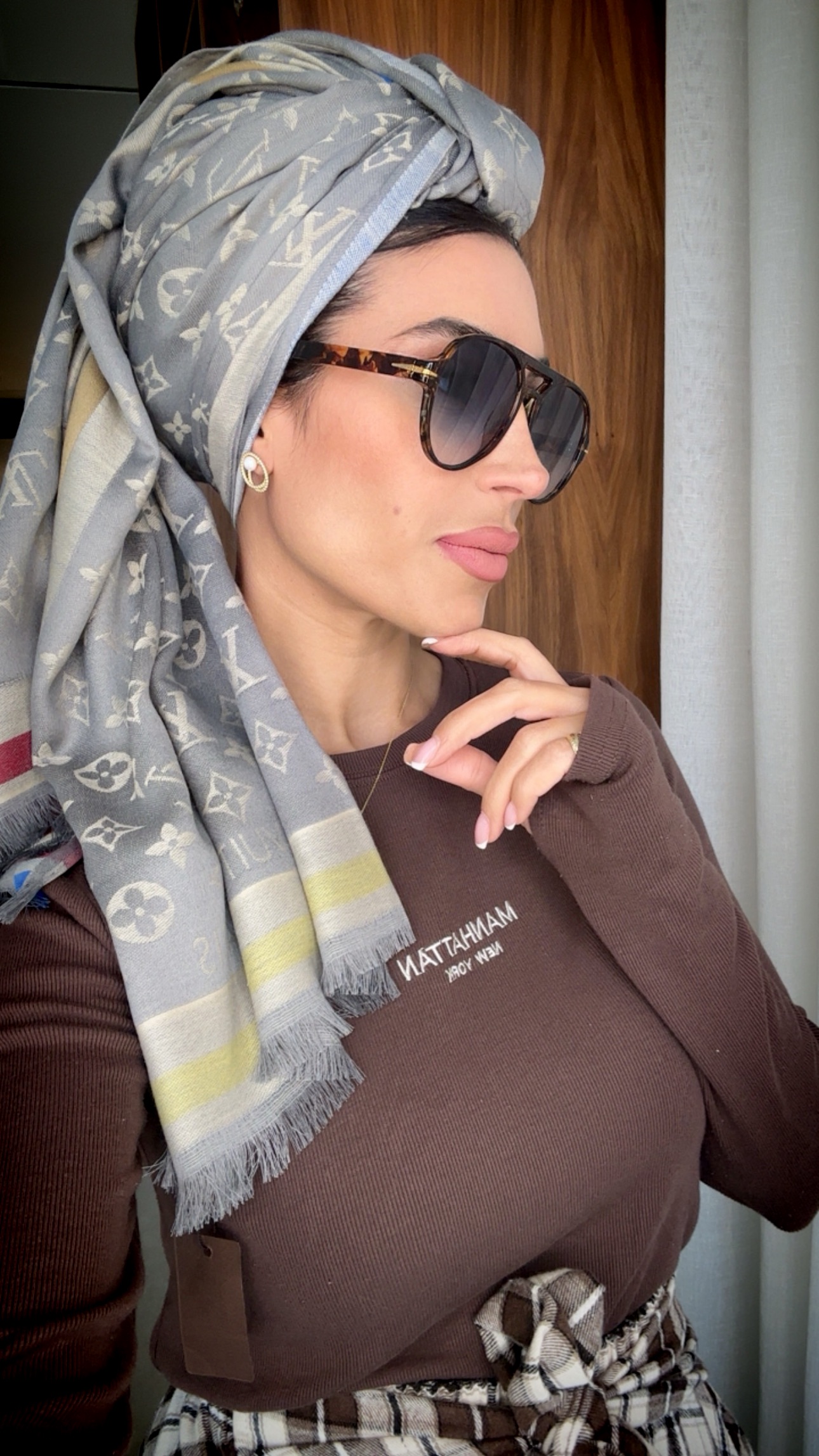 IMG_2041 דגם לואי ויטון אפור דו צדדי – תמונה 1
