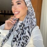 מטפחת לואי מנומר אפור