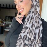דגם מנומר לונג אפור בהיר