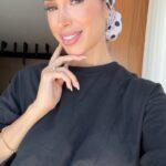 דגם בנדנה נקודות פודרה שחור